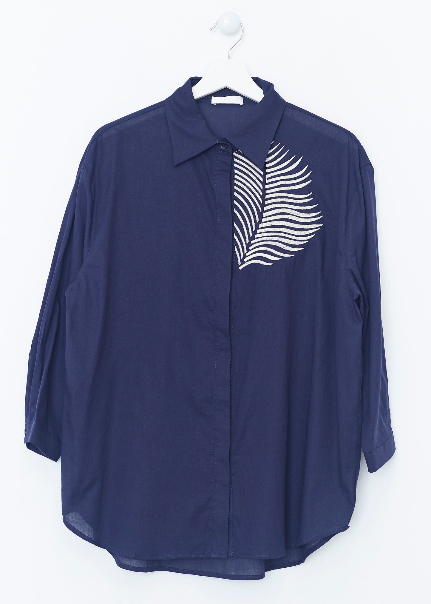 Palm tree embroidered shirt