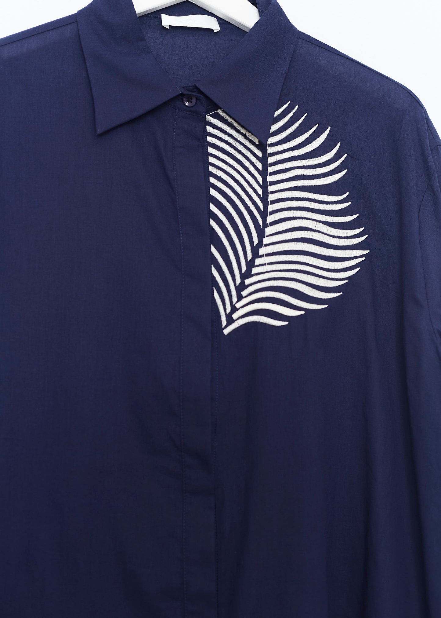 Palm tree embroidered shirt