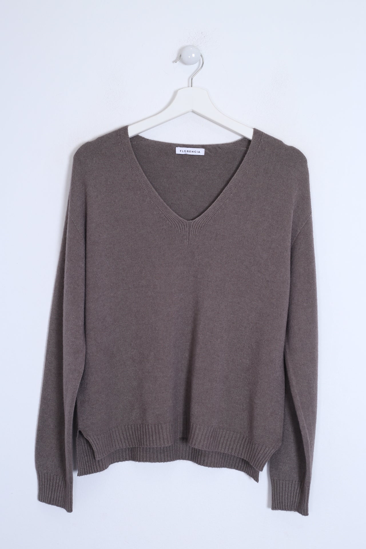 Jersey sin costuras cuello punta