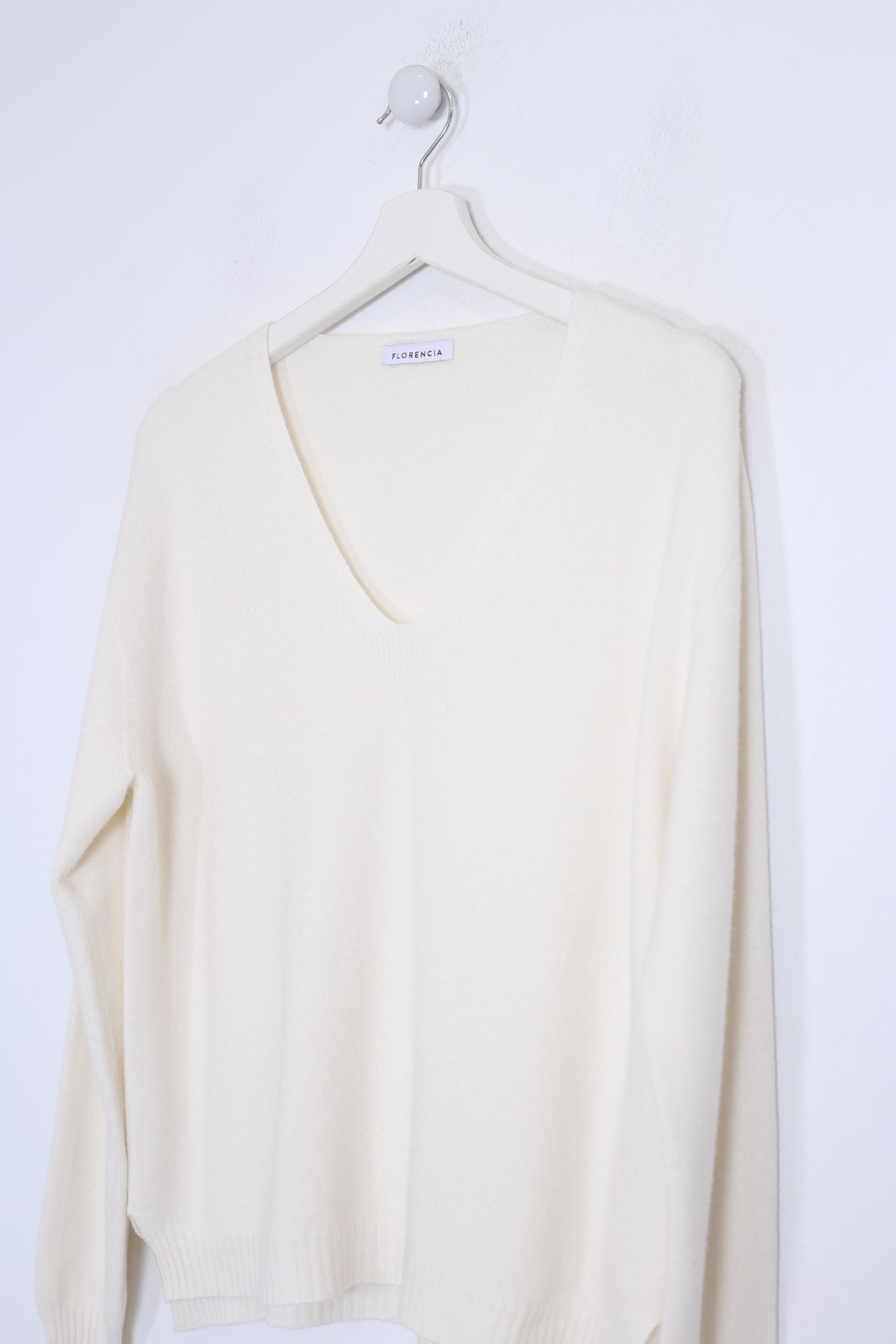 Jersey sin costuras cuello punta