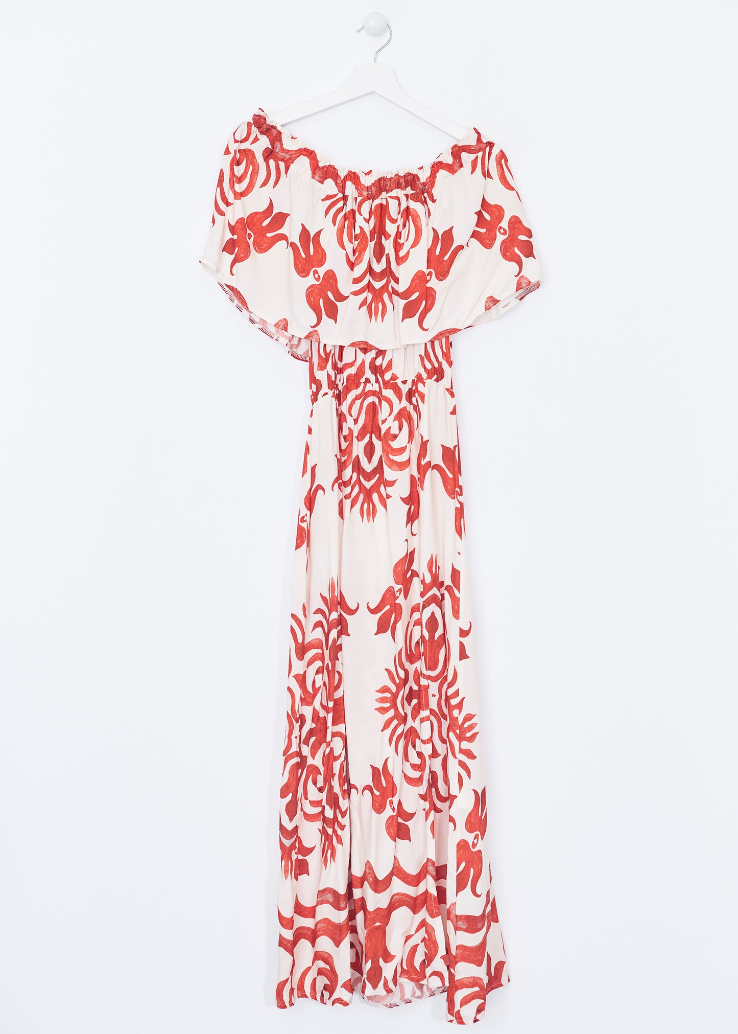 Vestido volante estampado