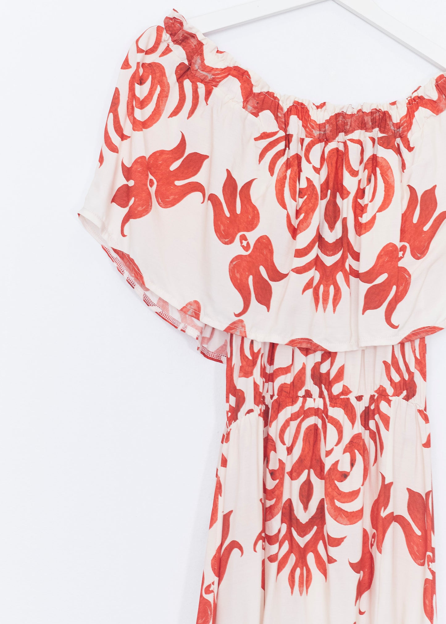 Vestido volante estampado