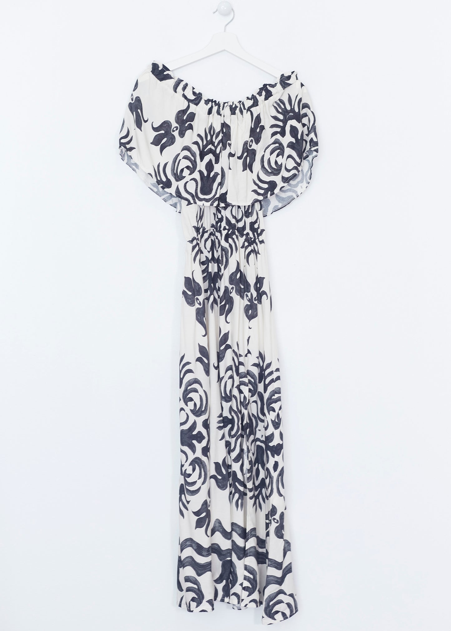 Vestido volante estampado