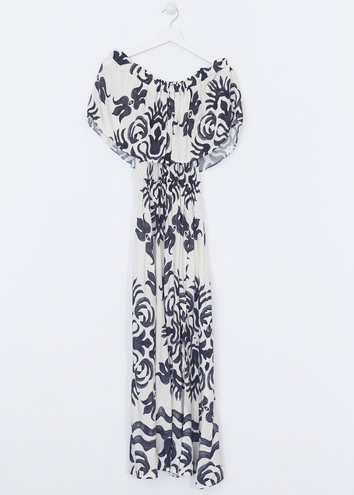 Vestido volante estampado