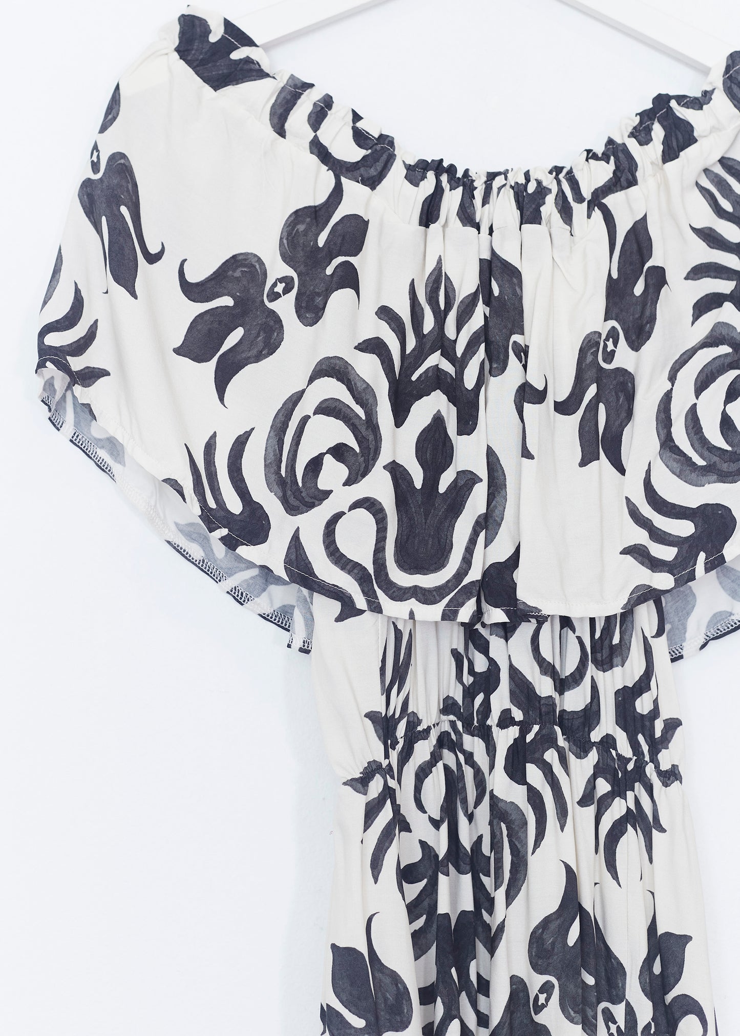 Vestido volante estampado