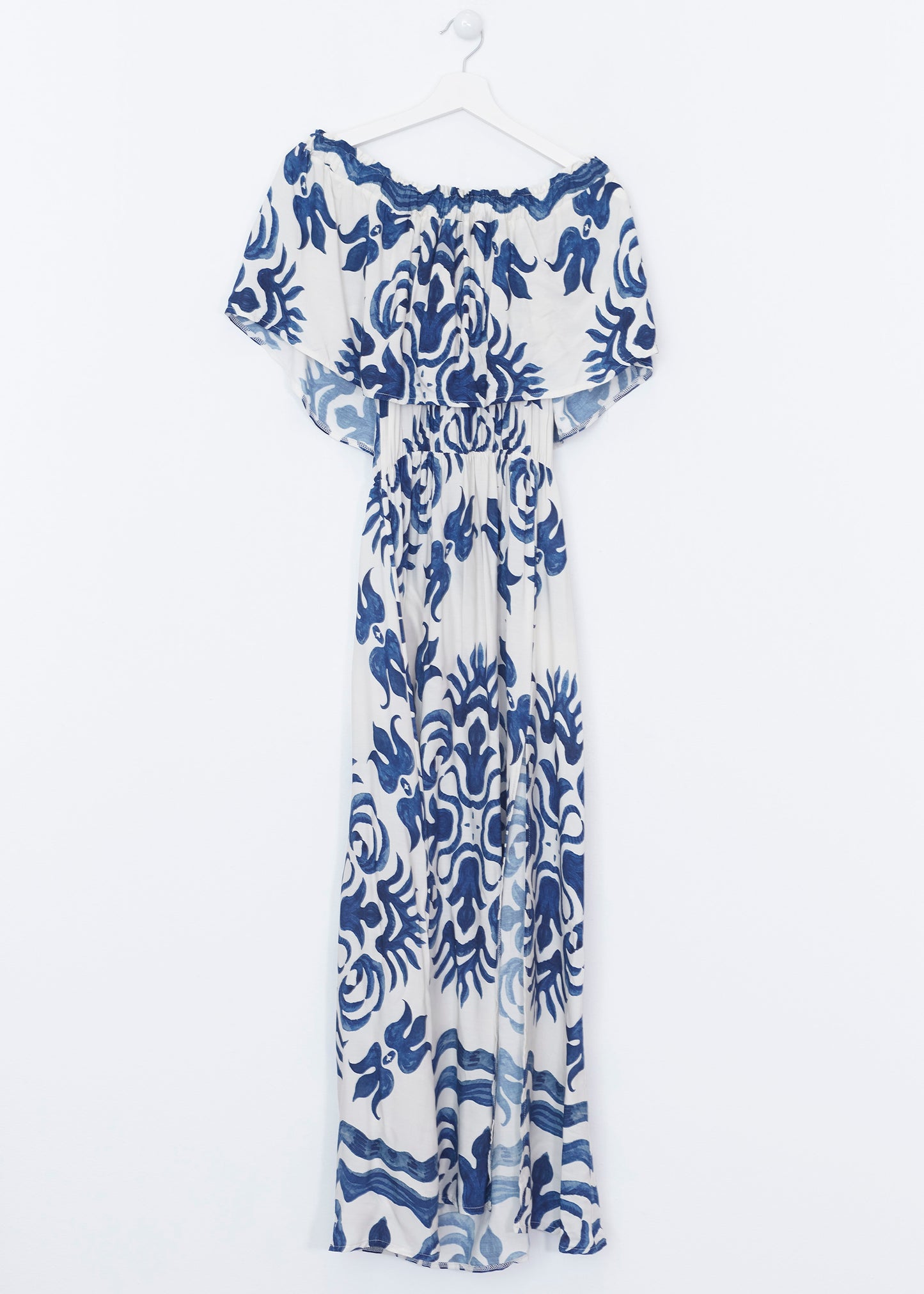 Vestido volante estampado