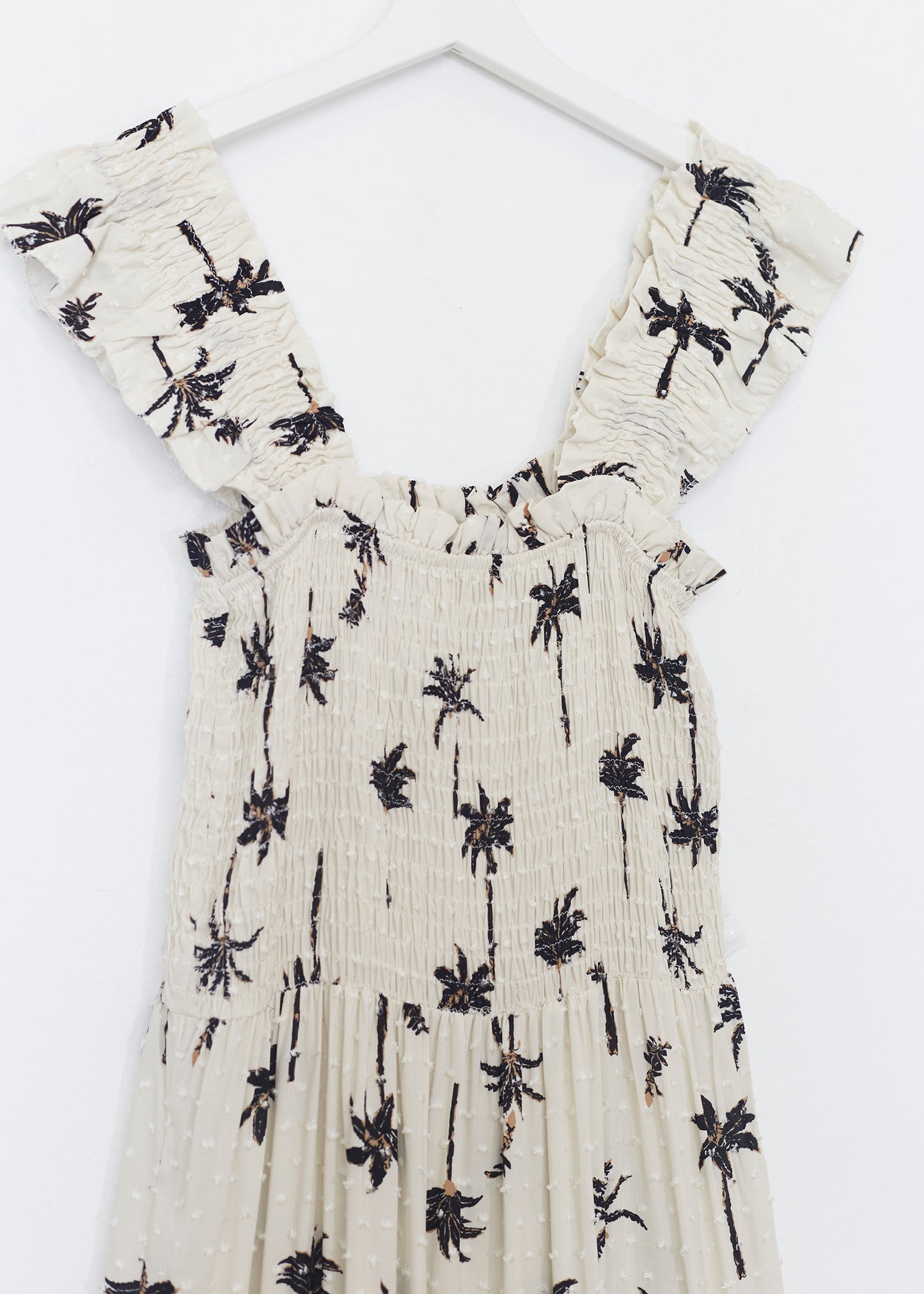 Vestido plumeti palmeras