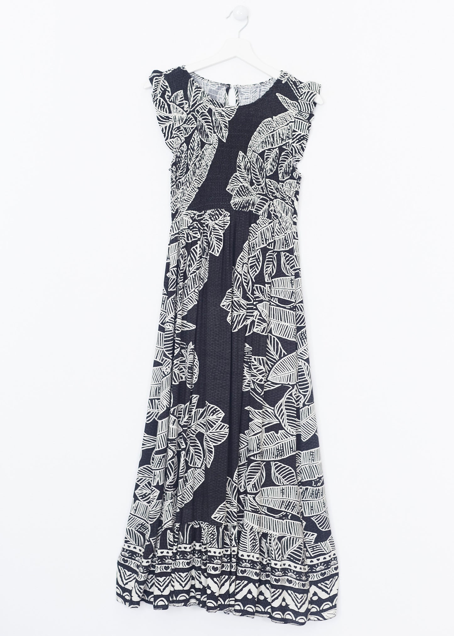 Vestido fruncido estampado