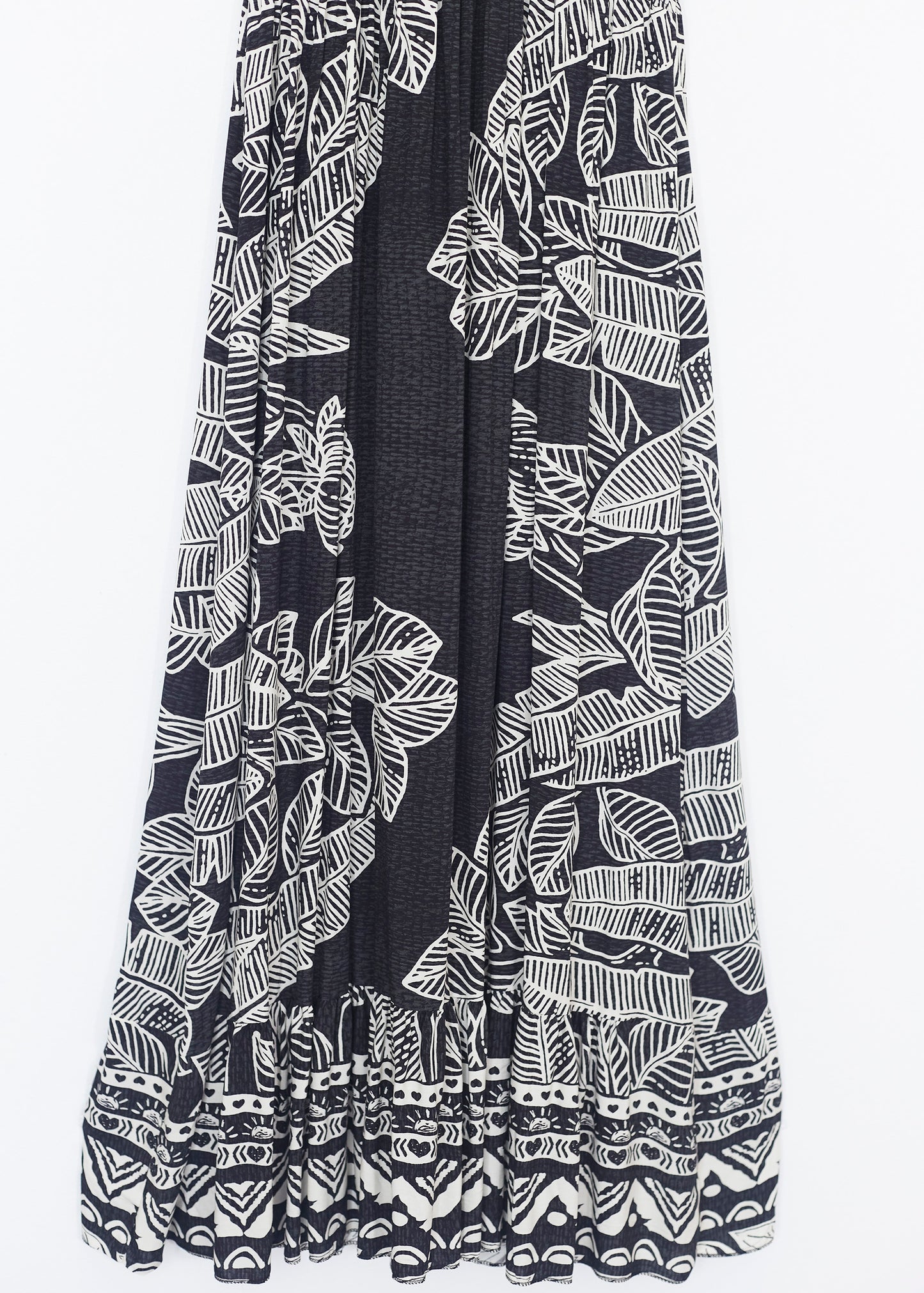 Vestido fruncido estampado