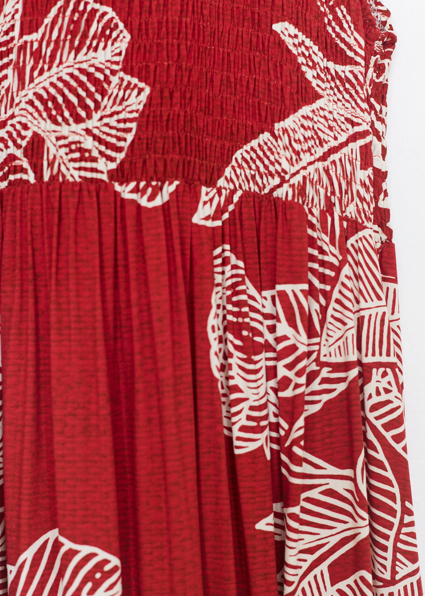 Vestido fruncido estampado