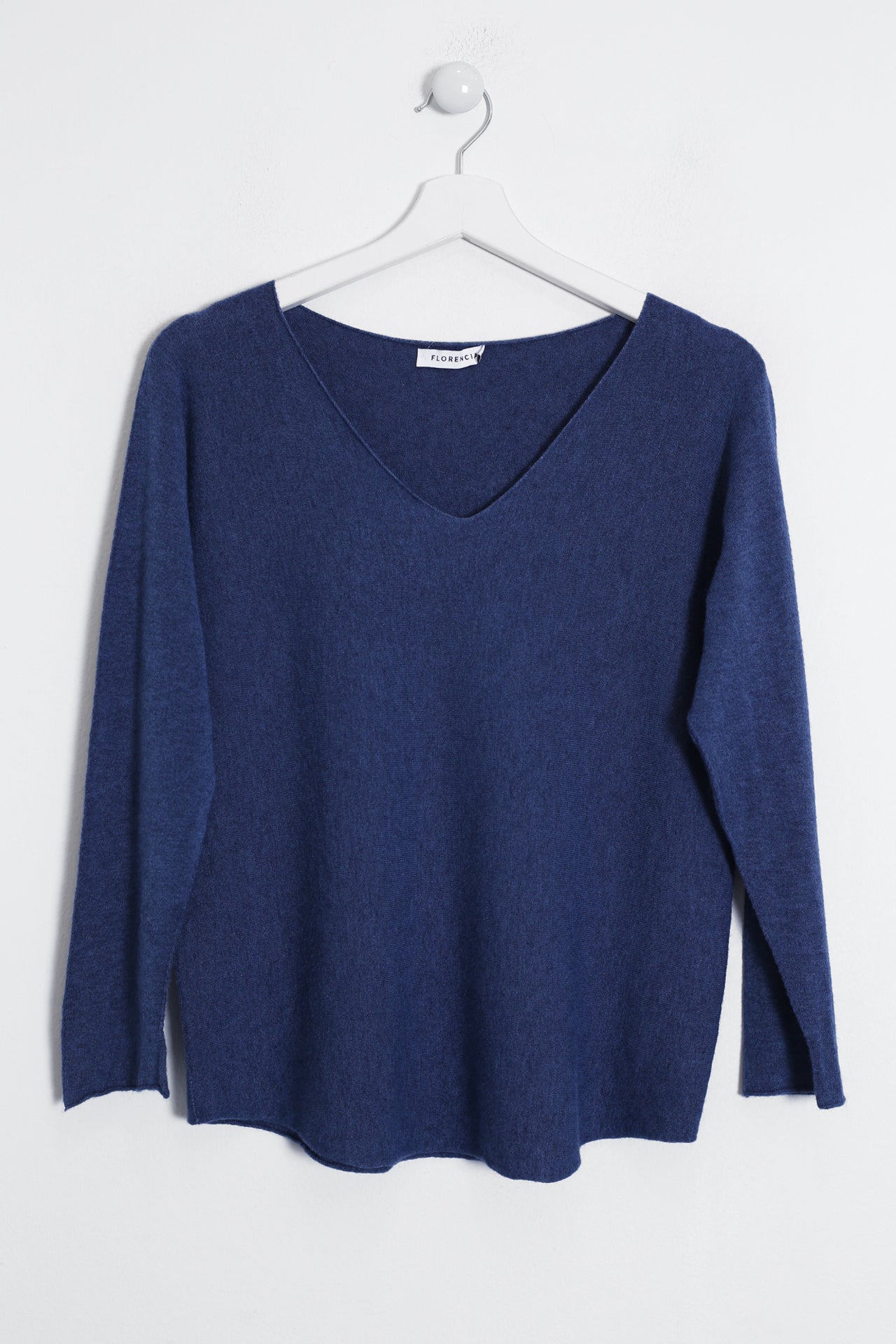 Jersey sin costuras cuello punta