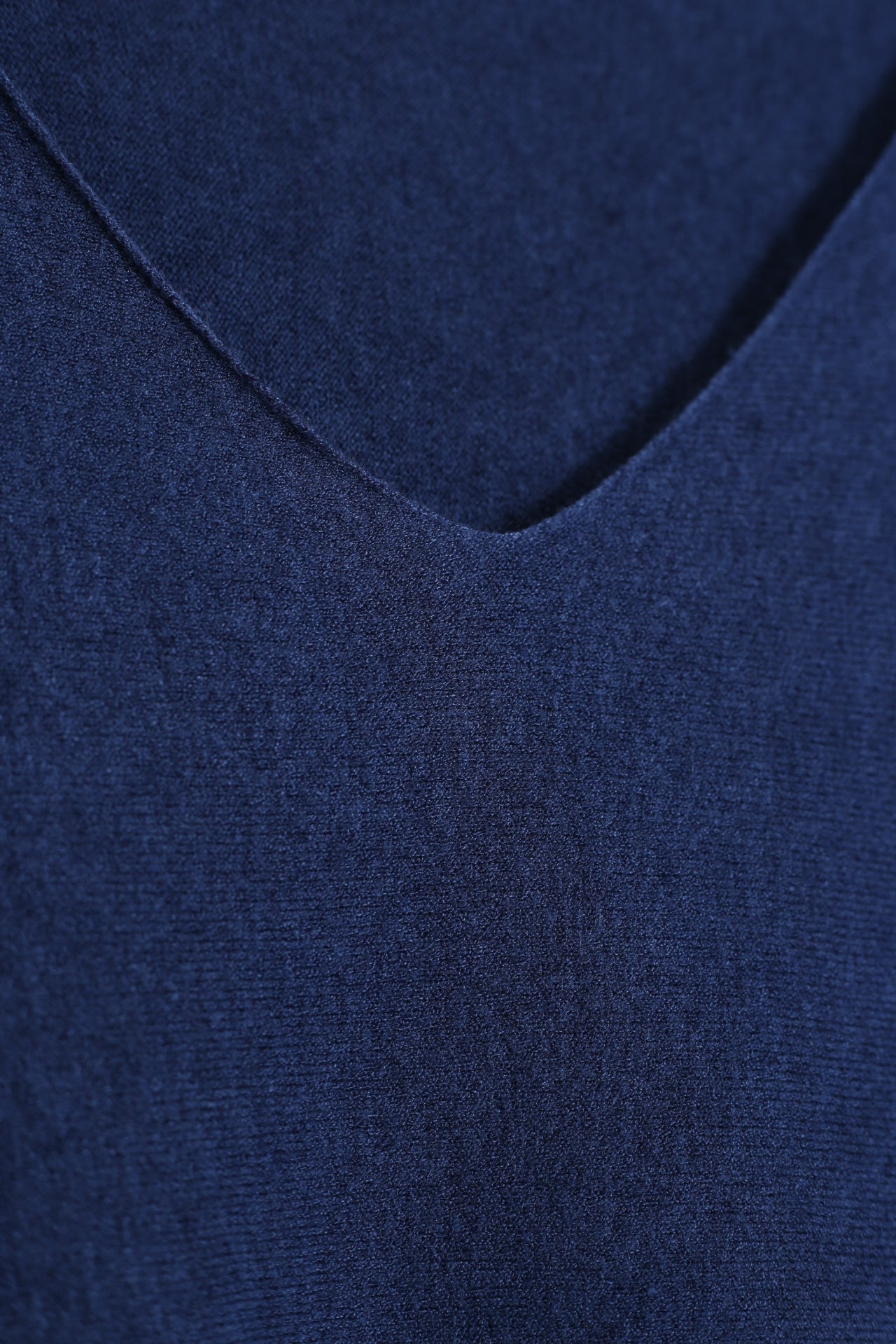 Jersey sin costuras cuello punta