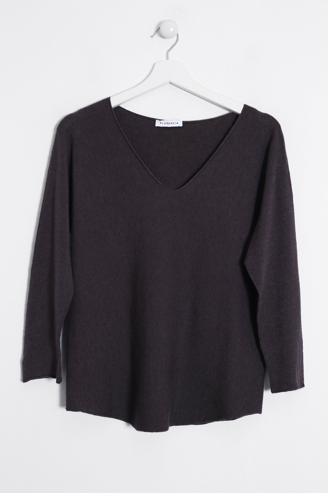 Jersey sin costuras cuello punta