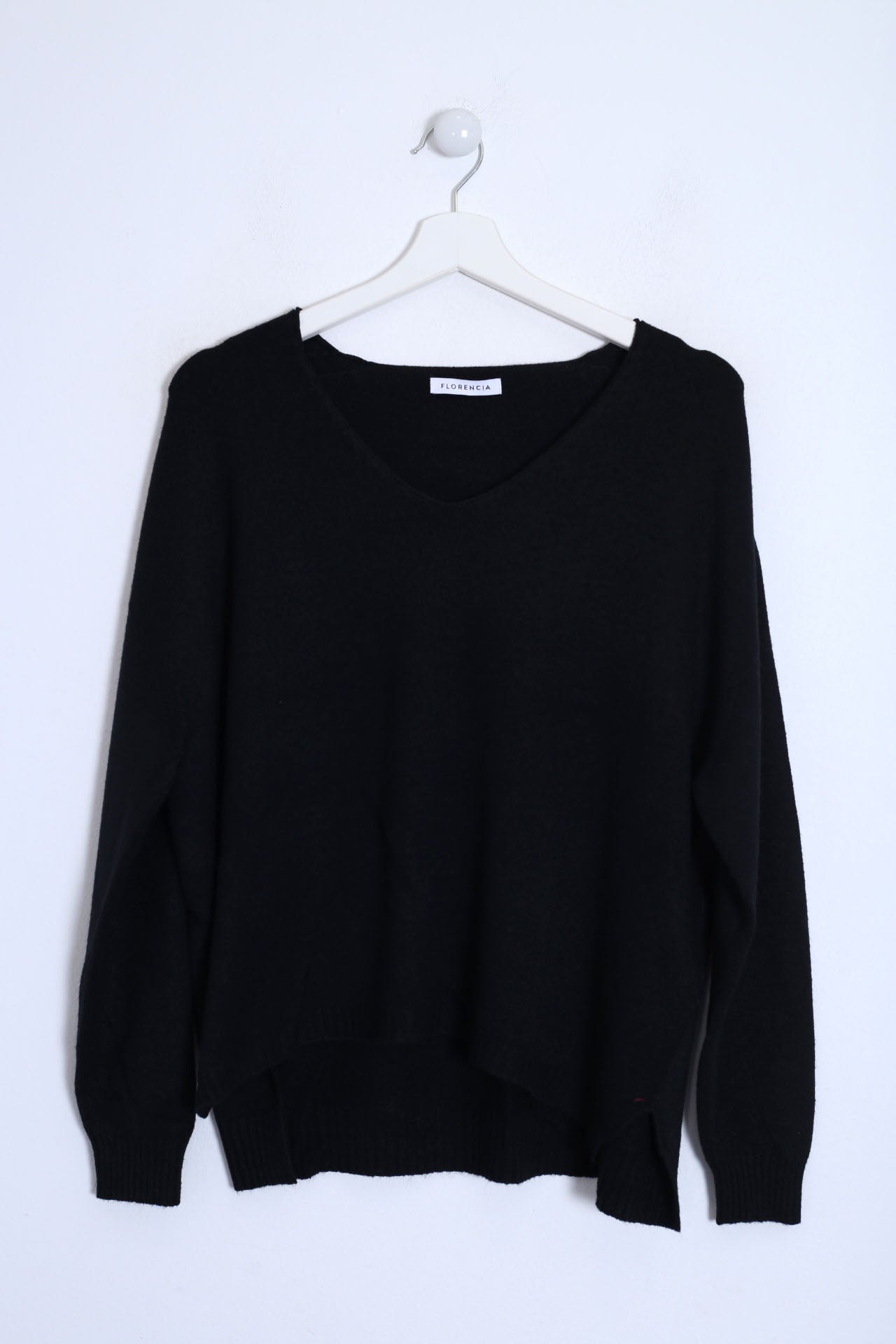 Jersey sin costuras cuello punta