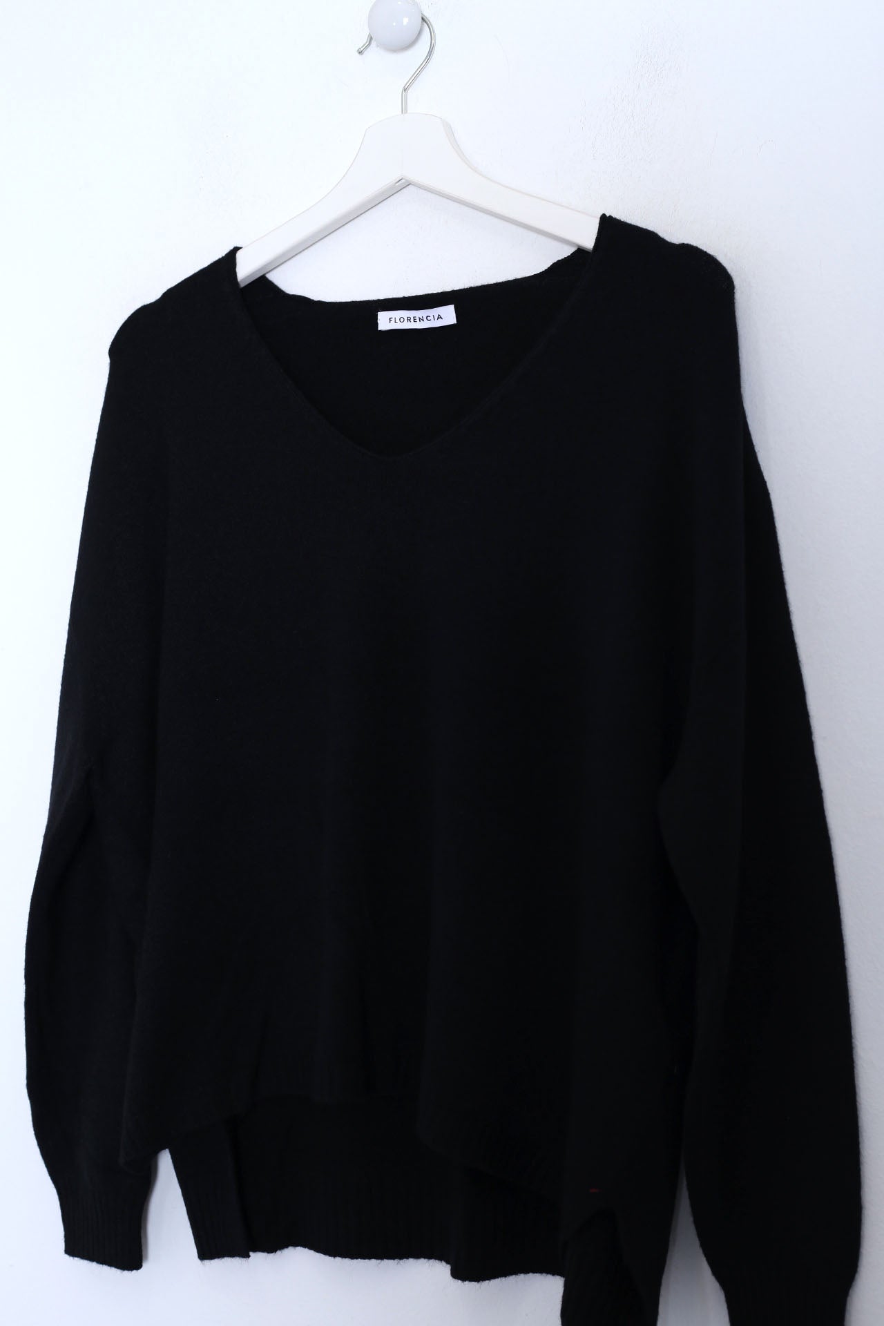 Jersey sin costuras cuello punta