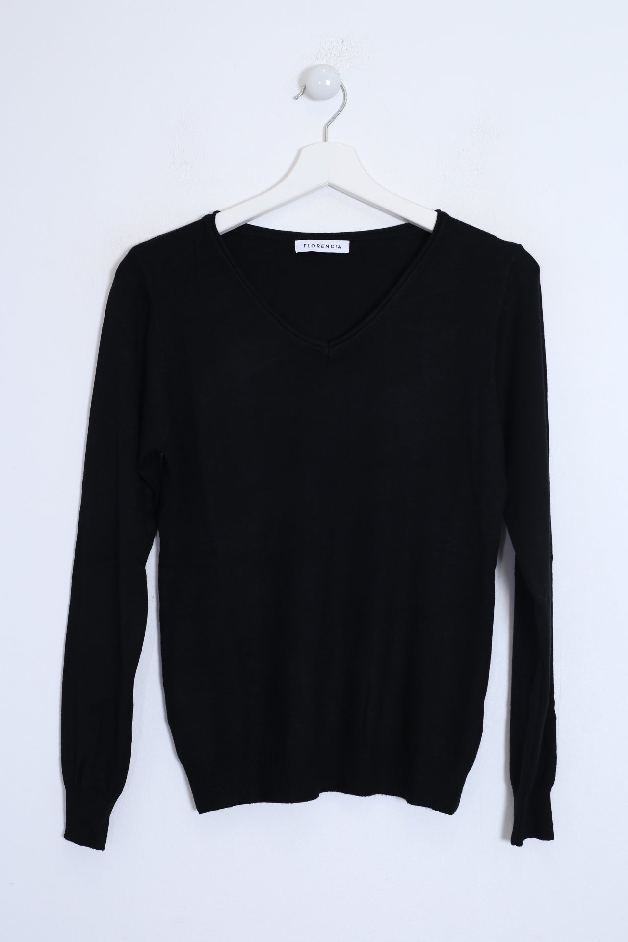 Jersey básico cuello punta
