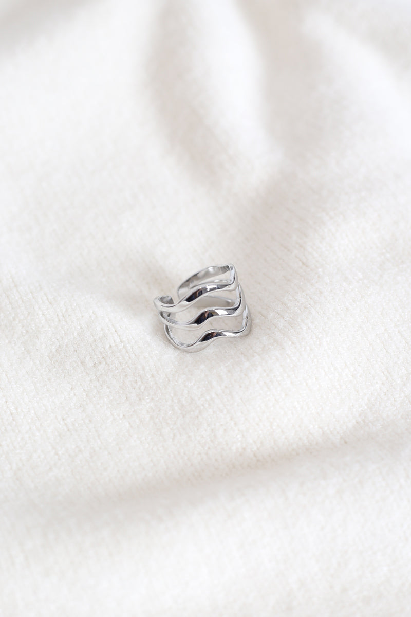 Fringe hoop earrings