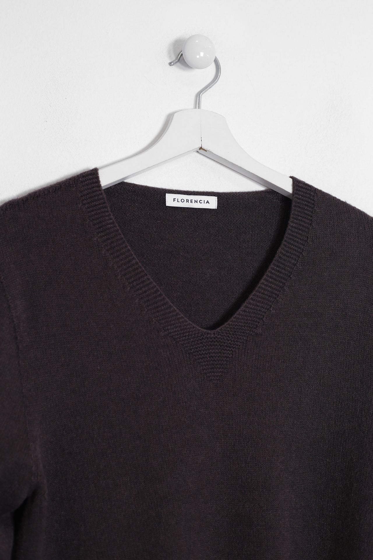 Jersey sin costuras cuello punta