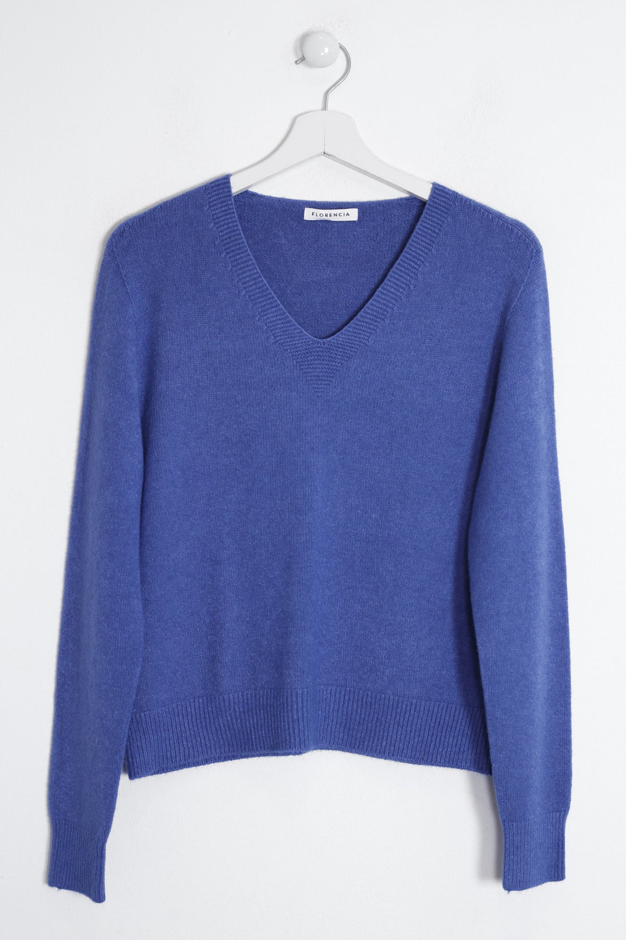 Jersey sin costuras cuello punta