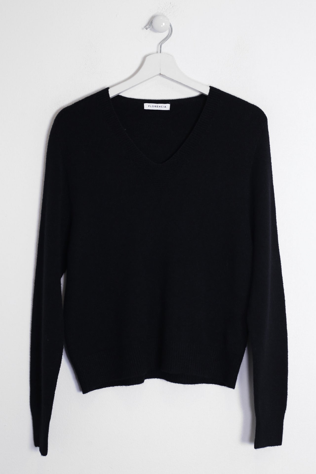 Jersey sin costuras cuello punta