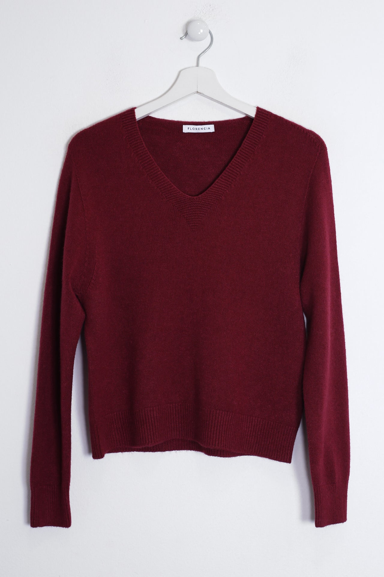 Jersey sin costuras cuello punta
