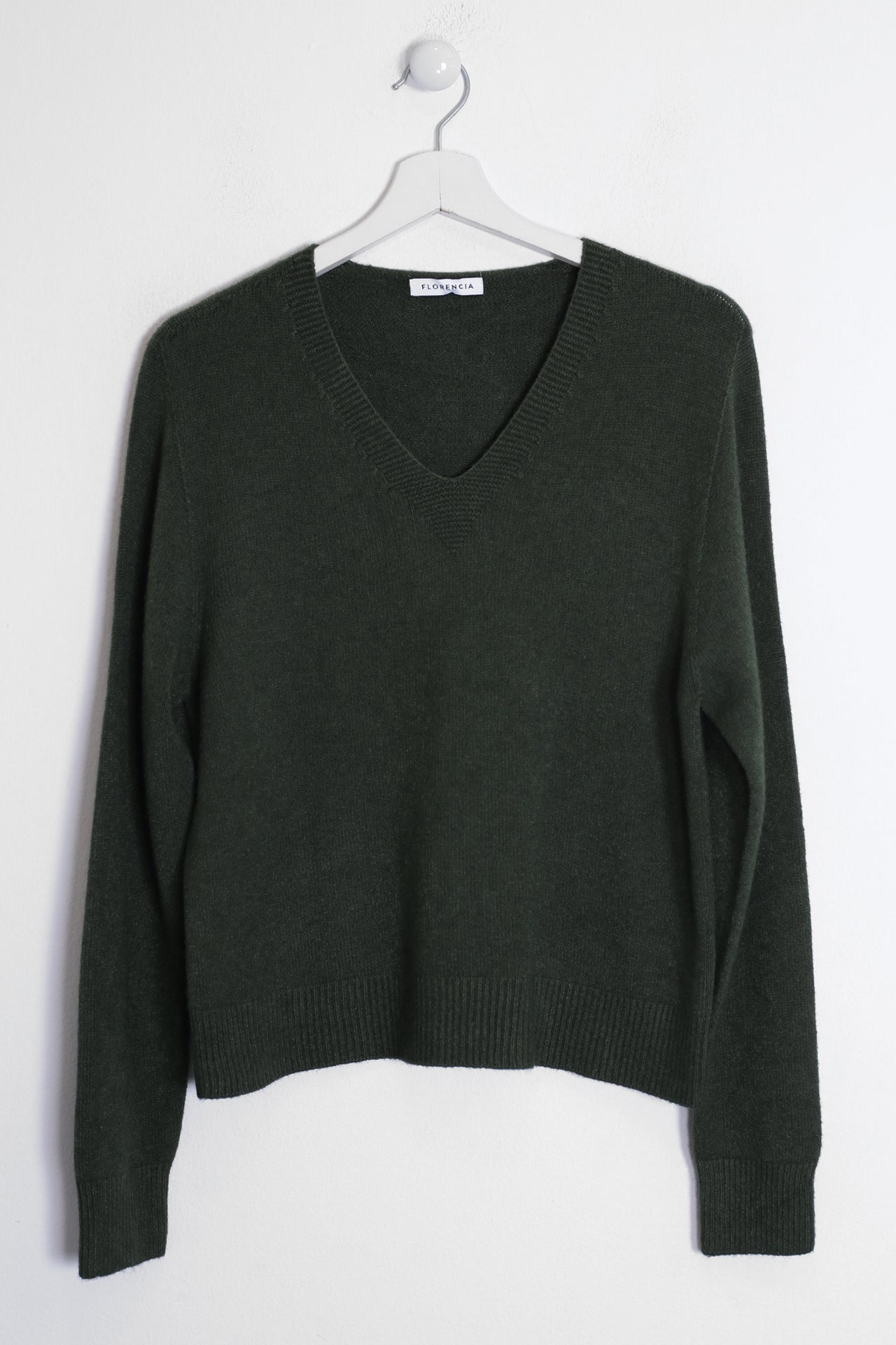 Jersey sin costuras cuello punta