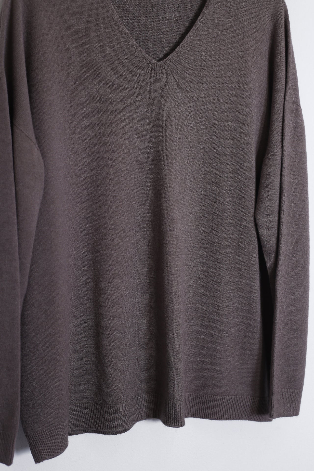 Jersey sin costuras cuello punta
