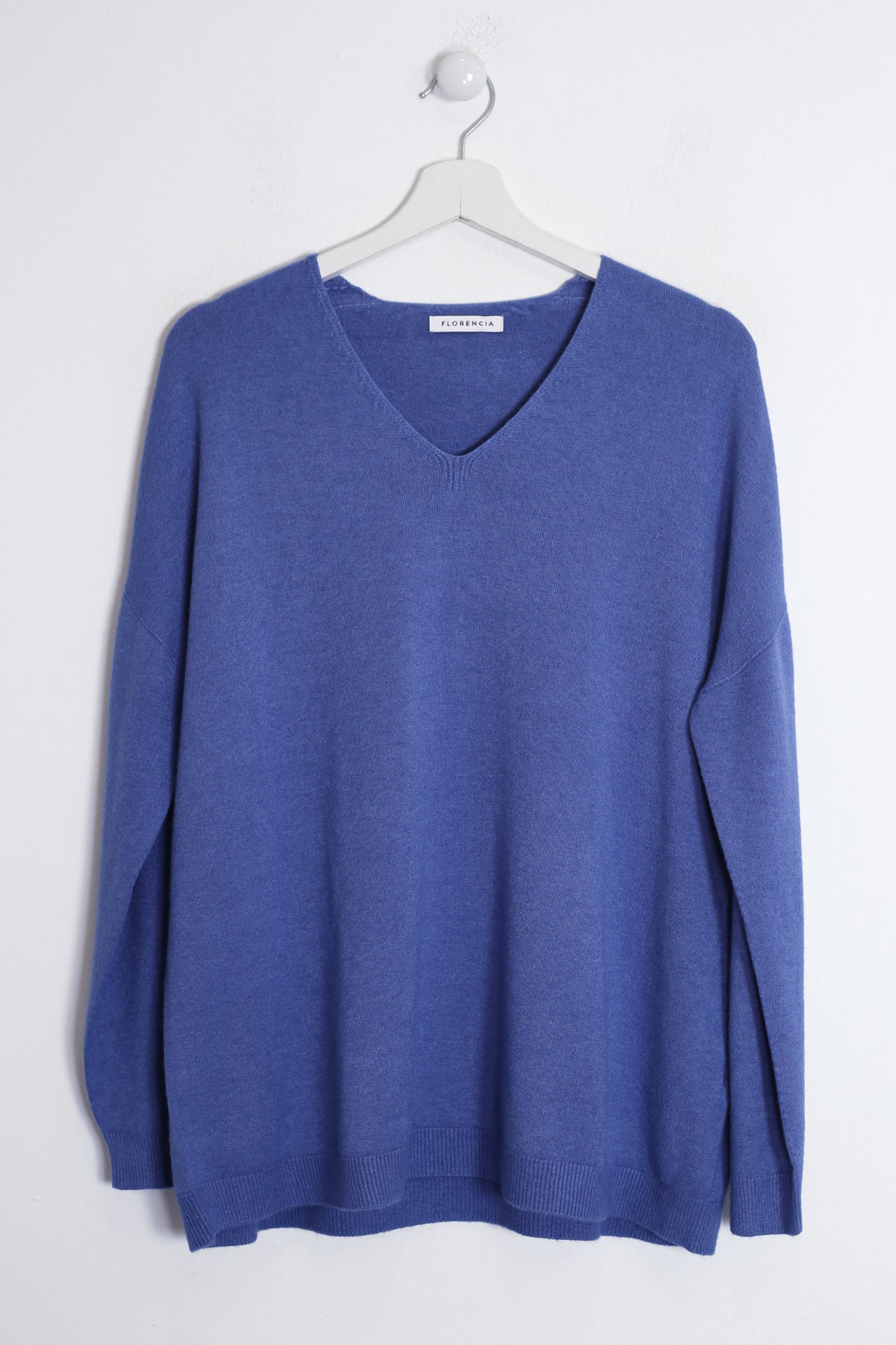 Jersey sin costuras cuello punta