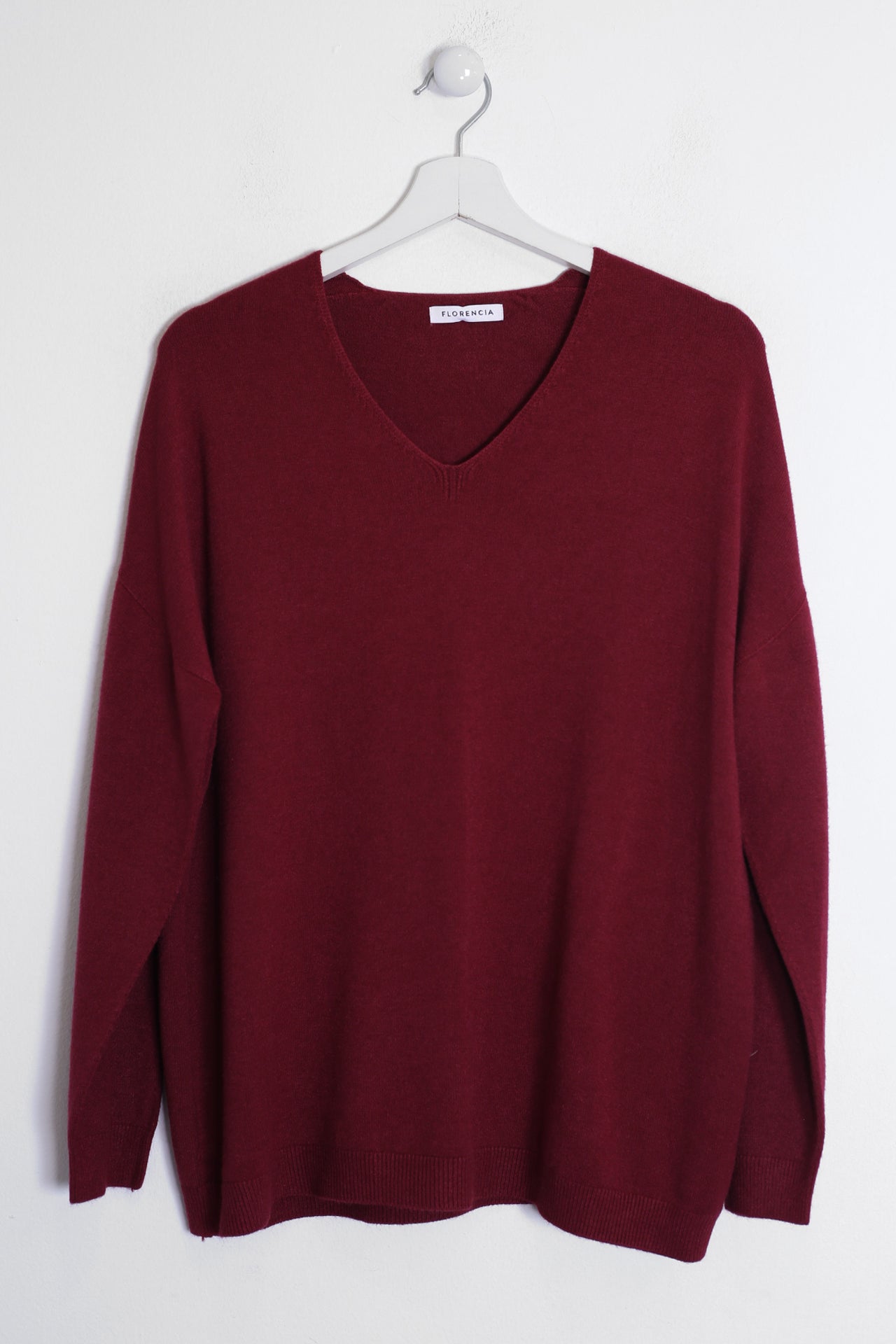 Jersey sin costuras cuello punta