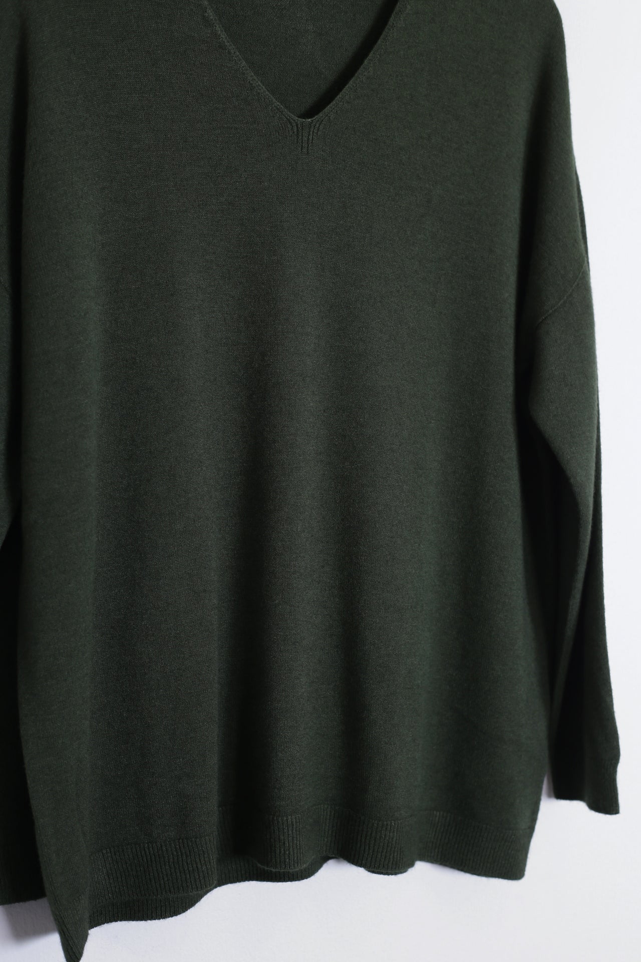 Jersey sin costuras cuello punta
