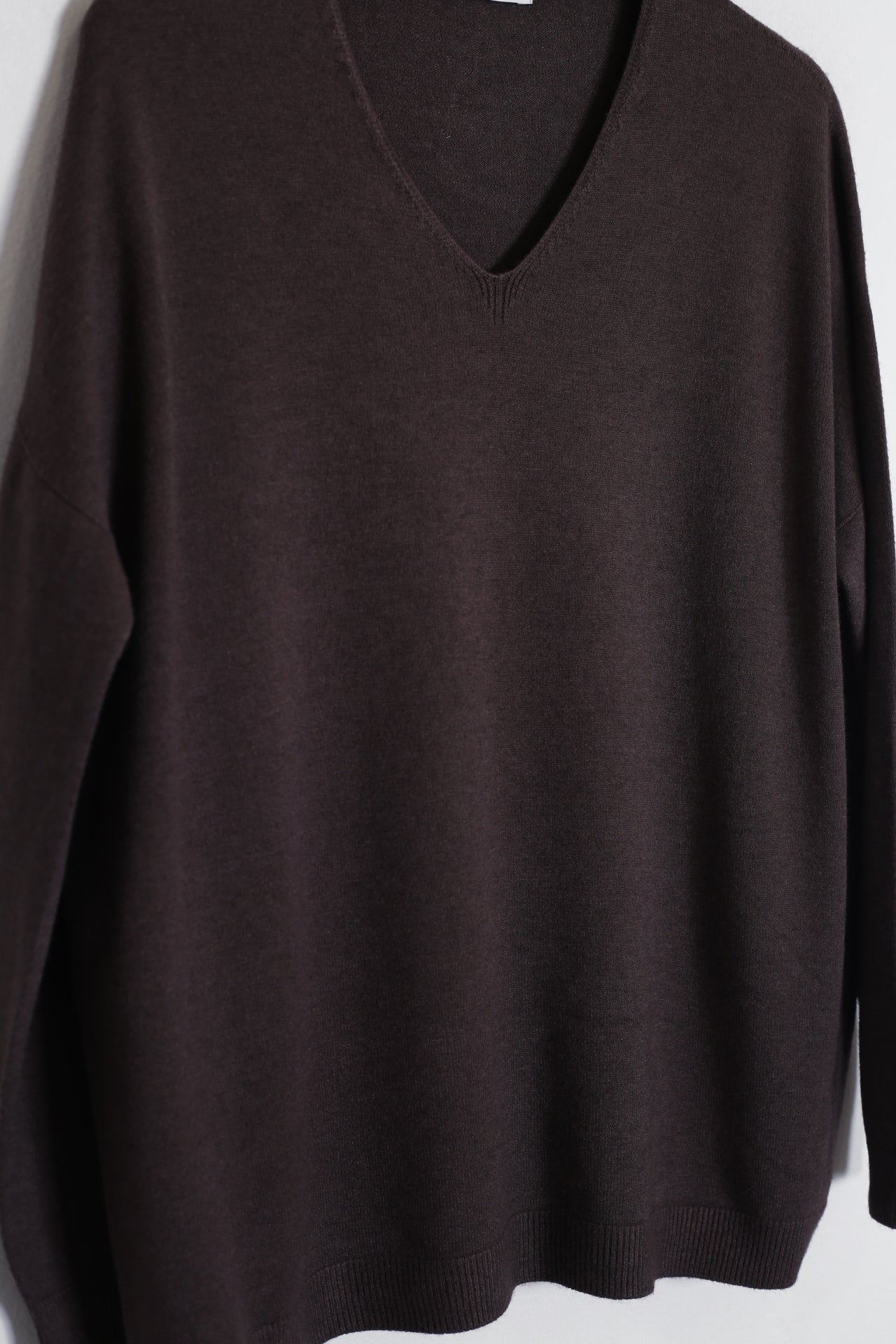 Jersey sin costuras cuello punta