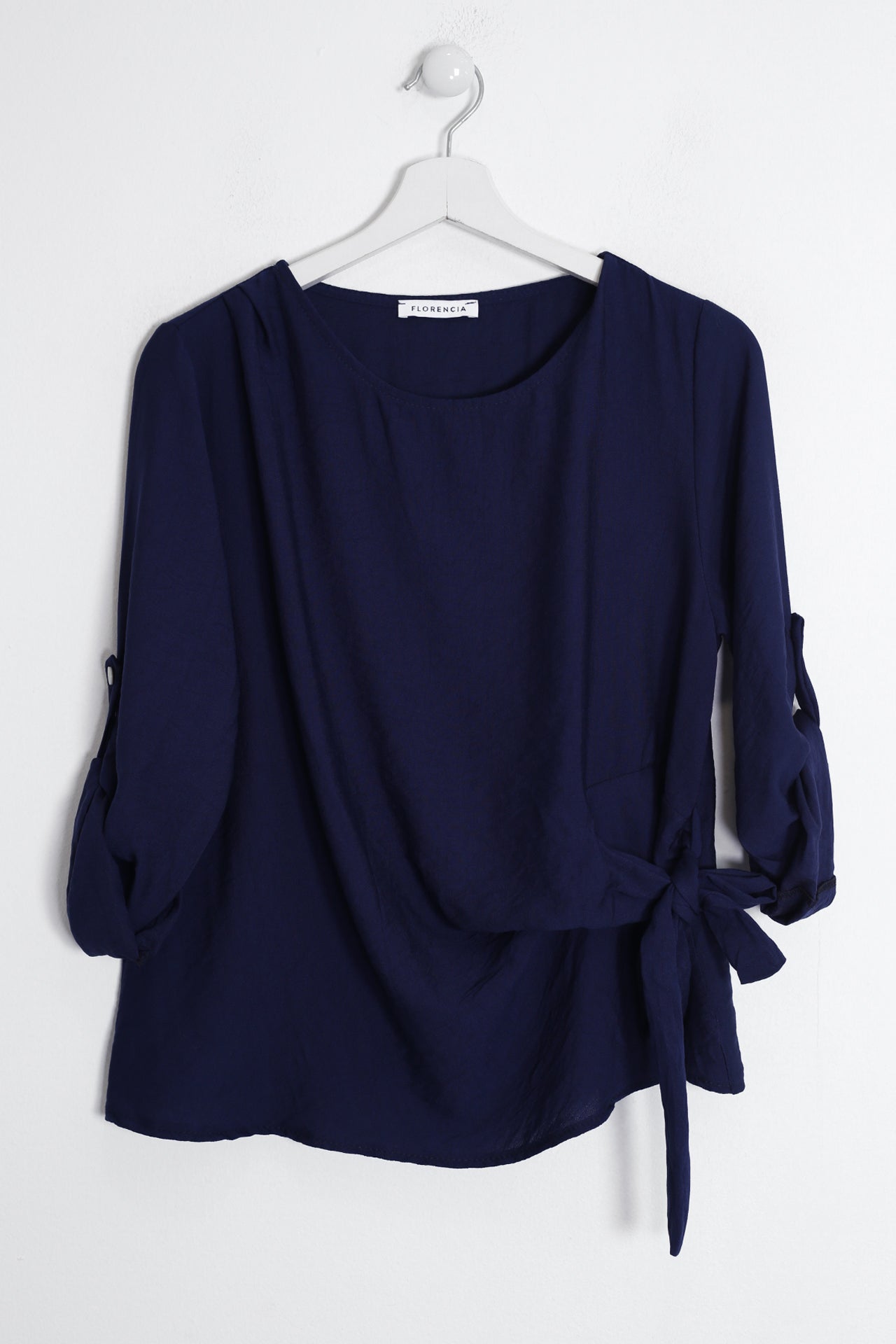 Blusa Tamariu nudo cuello redondo