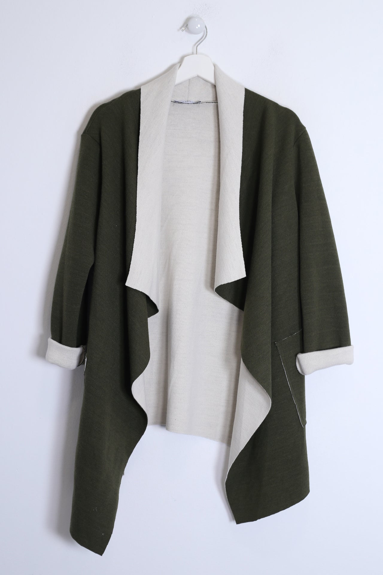 Chaqueta asimétrica punto