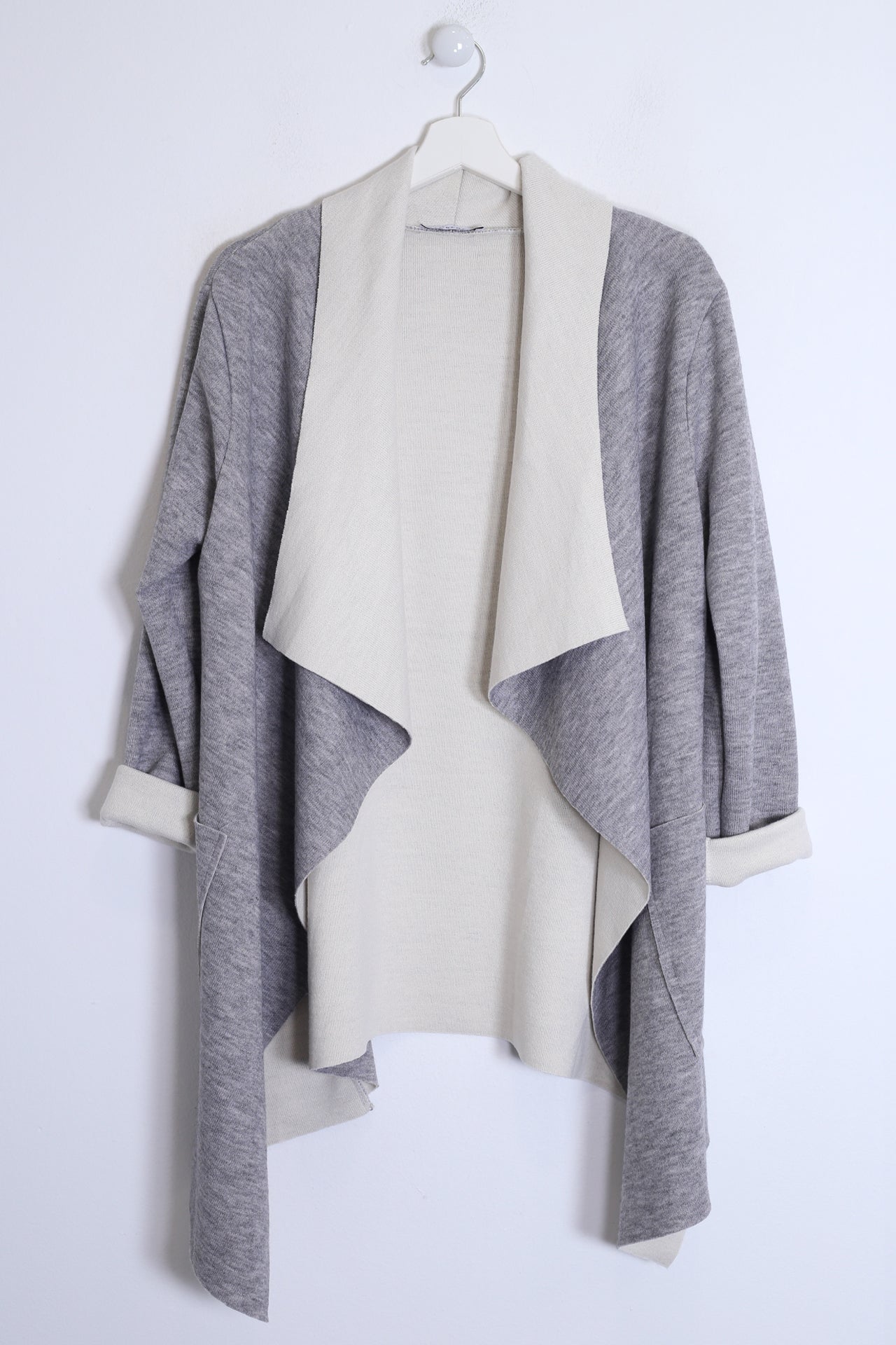 Chaqueta asimétrica punto