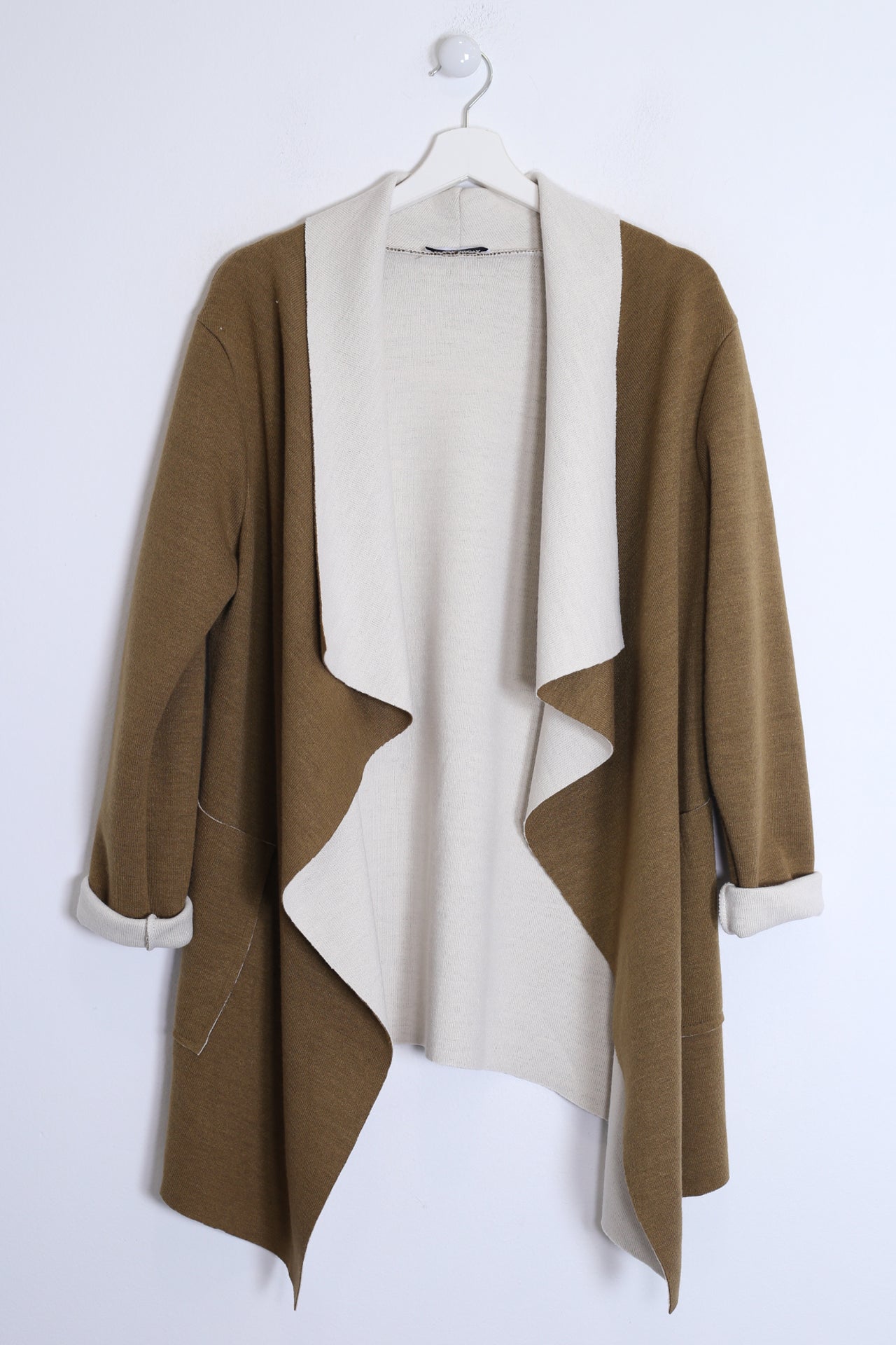 Chaqueta asimétrica punto