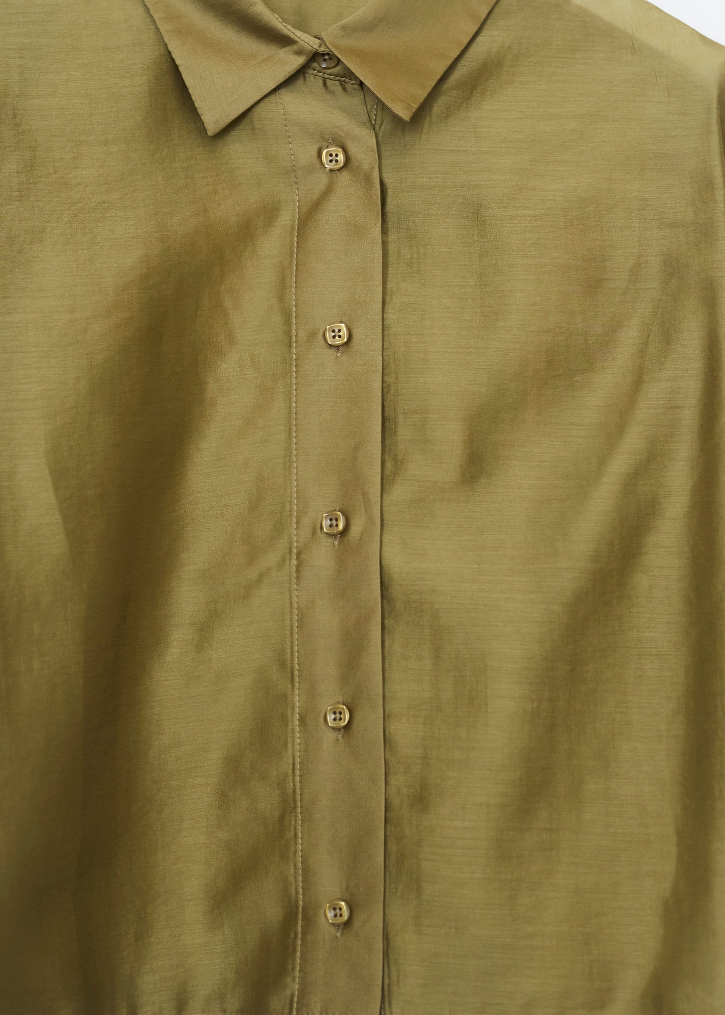 Short sleeve organza shirt
