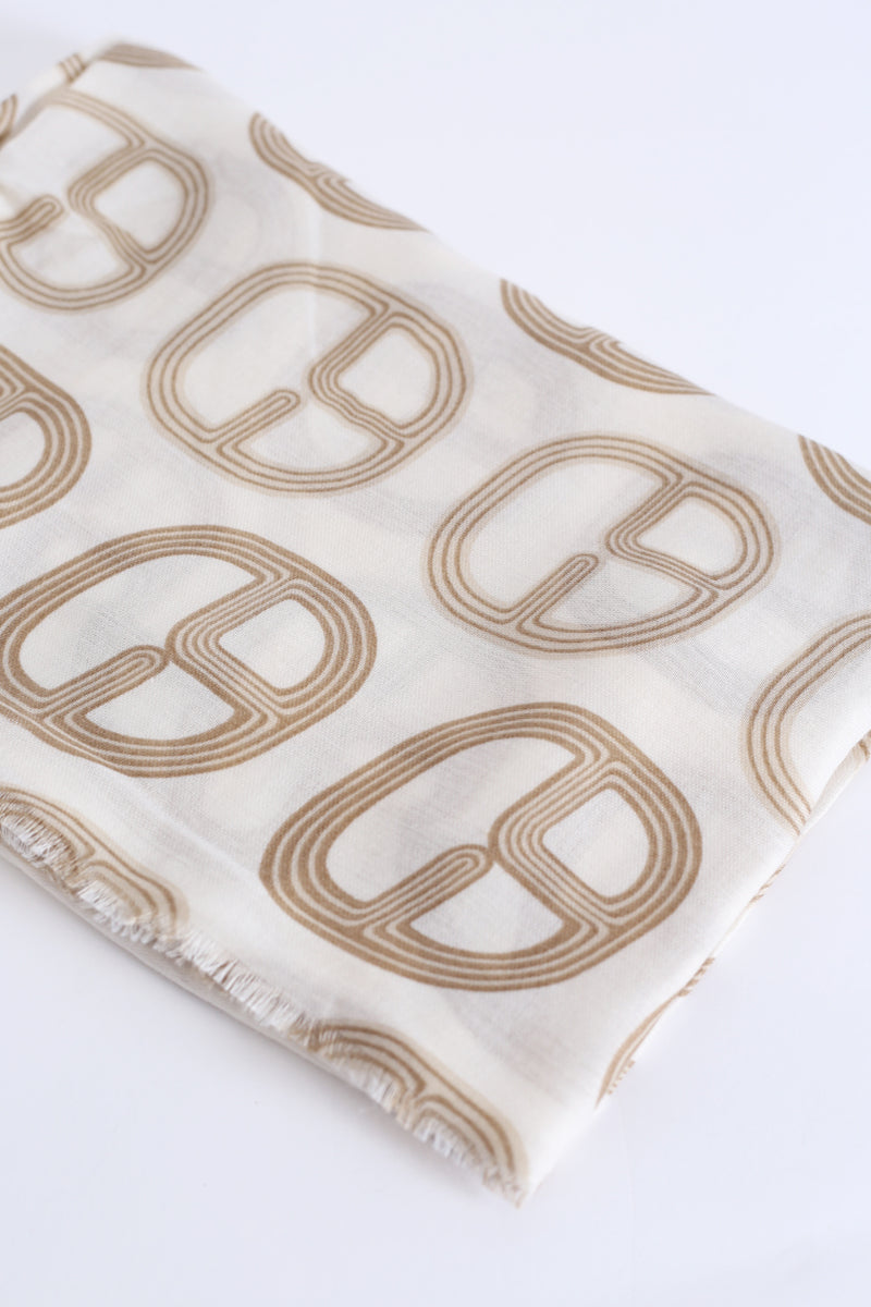 Pañuelo hebillas desflecado