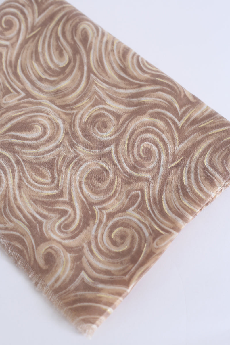 Pañuelo estampado dorados