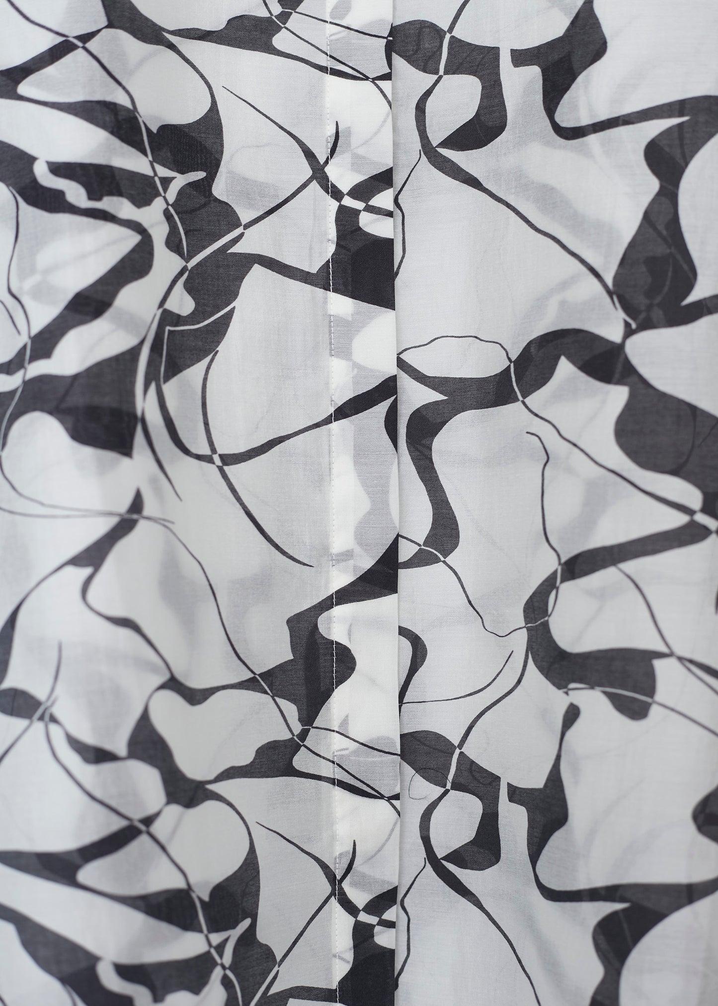 Printed organza shirt