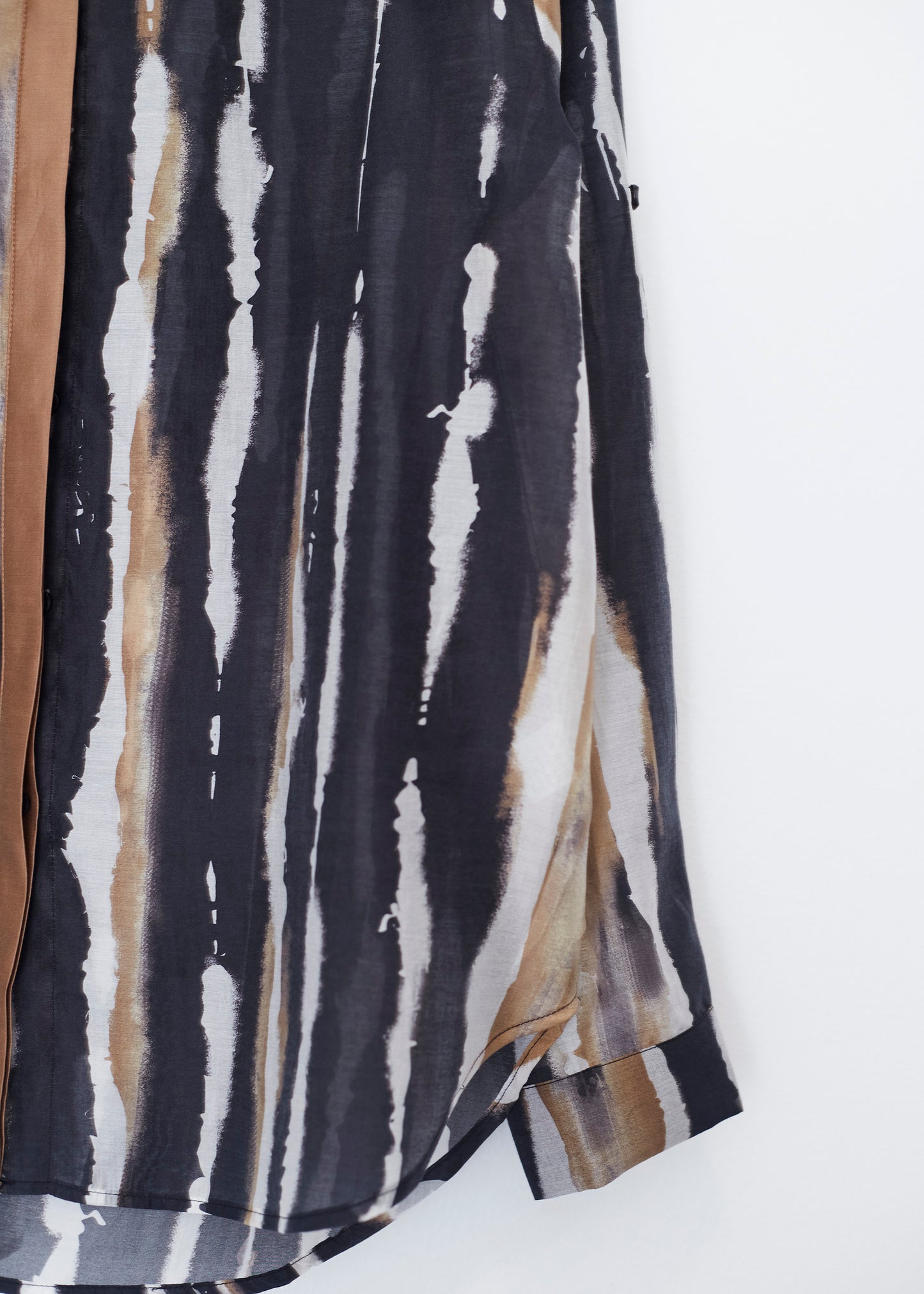 Printed organza shirt
