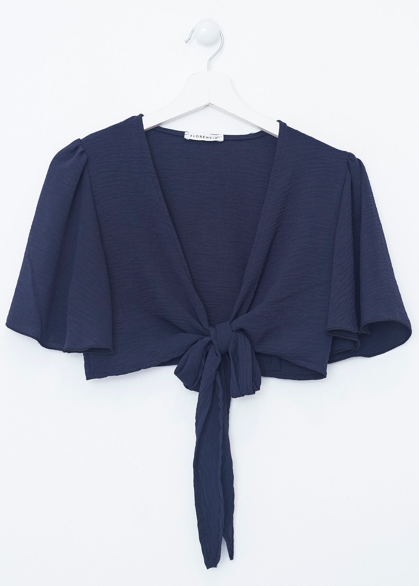 Flowing bolero with bow