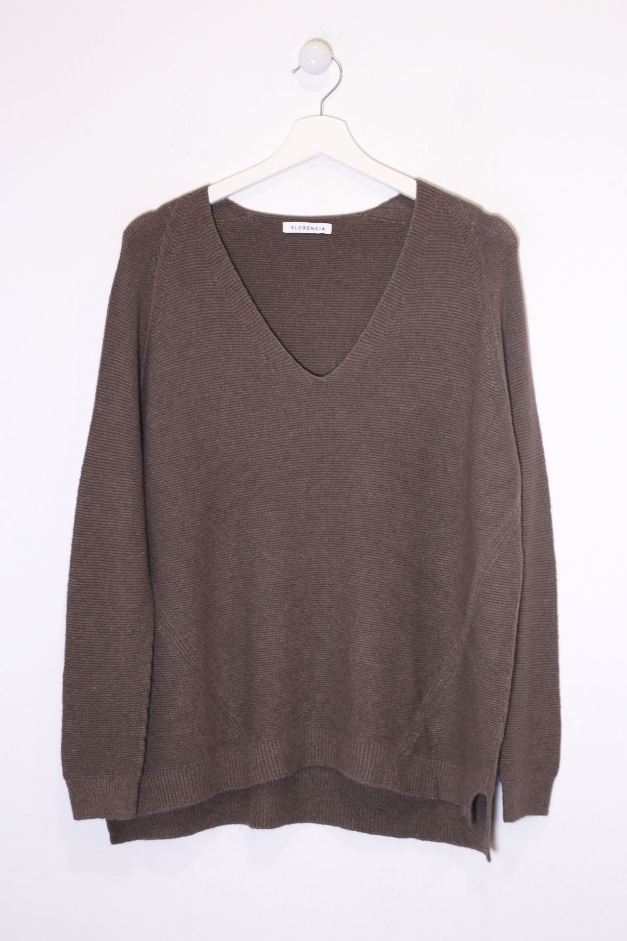 Jersey sin costuras cuello punta