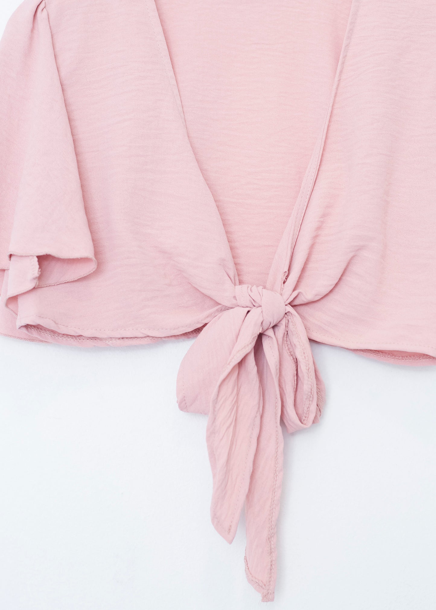 Flowing bolero with bow