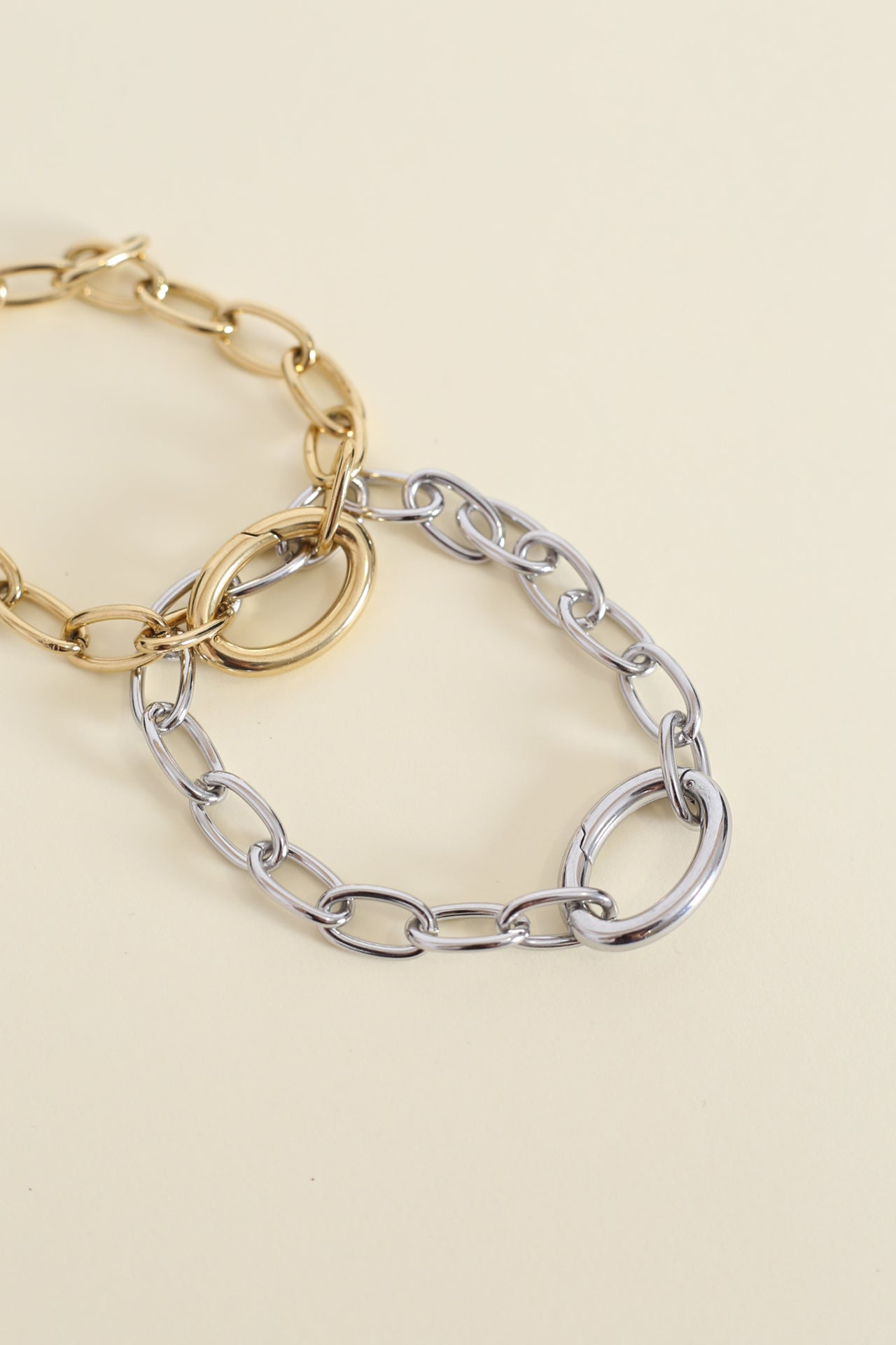 Pulsera cadena combinada
