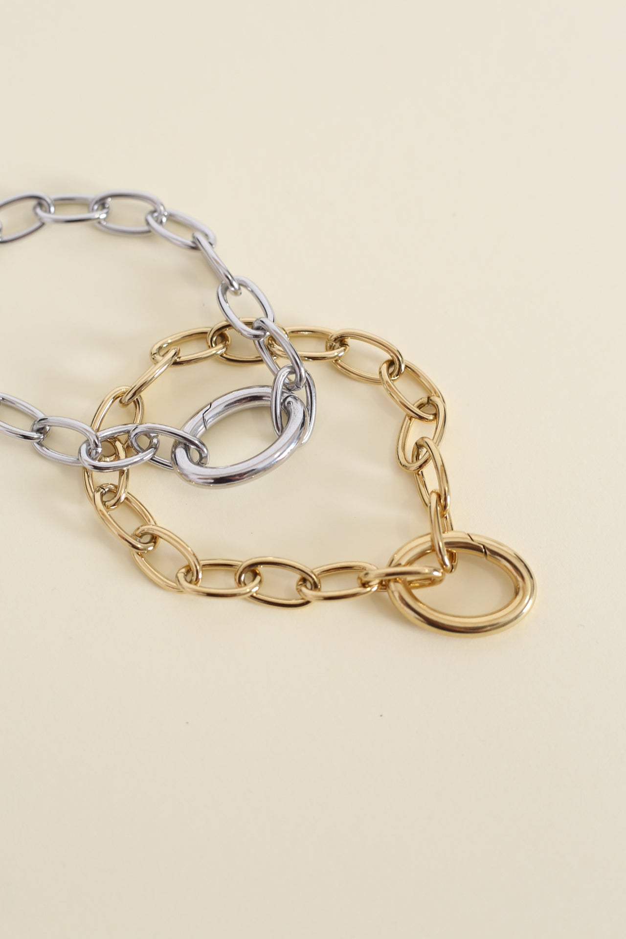 Pulsera cadena combinada