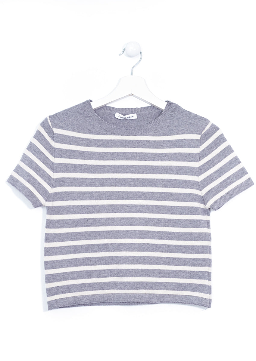 Striped crop t-shirt