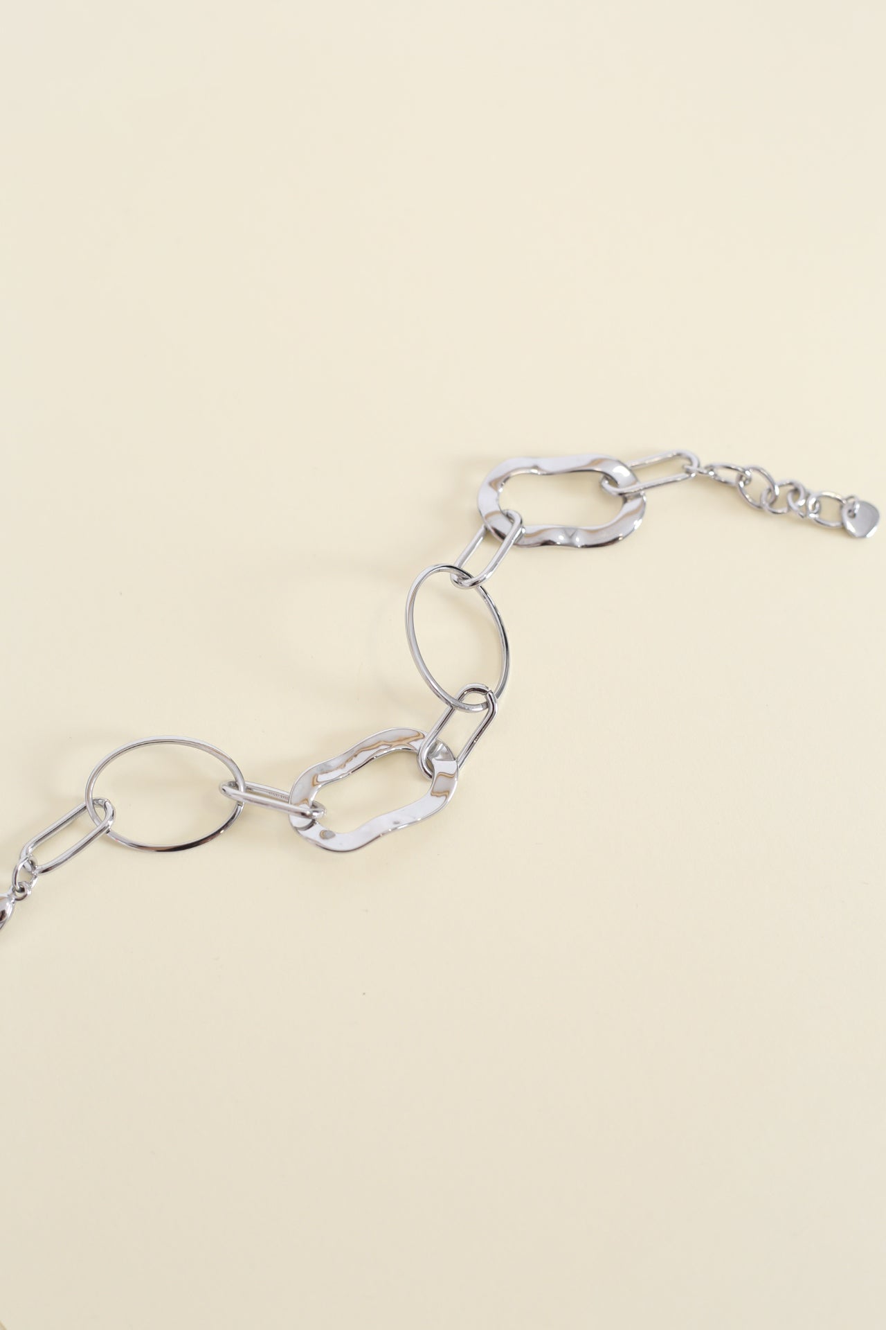 Pulsera combinada óvalos texturados