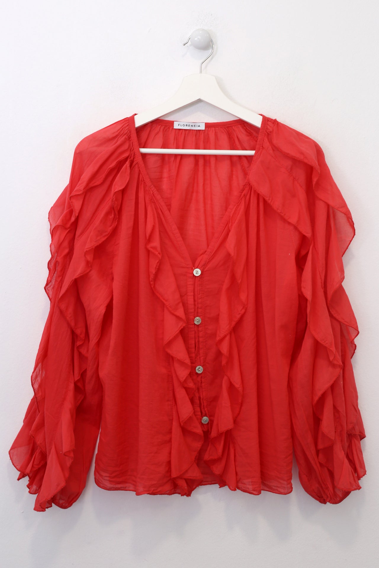 Blusa volantes voile