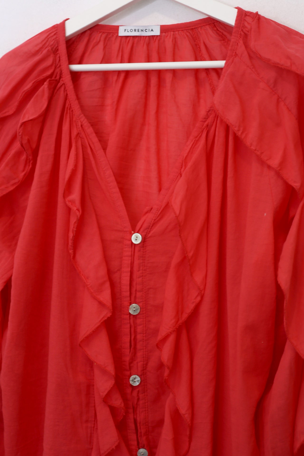 Blusa volantes voile