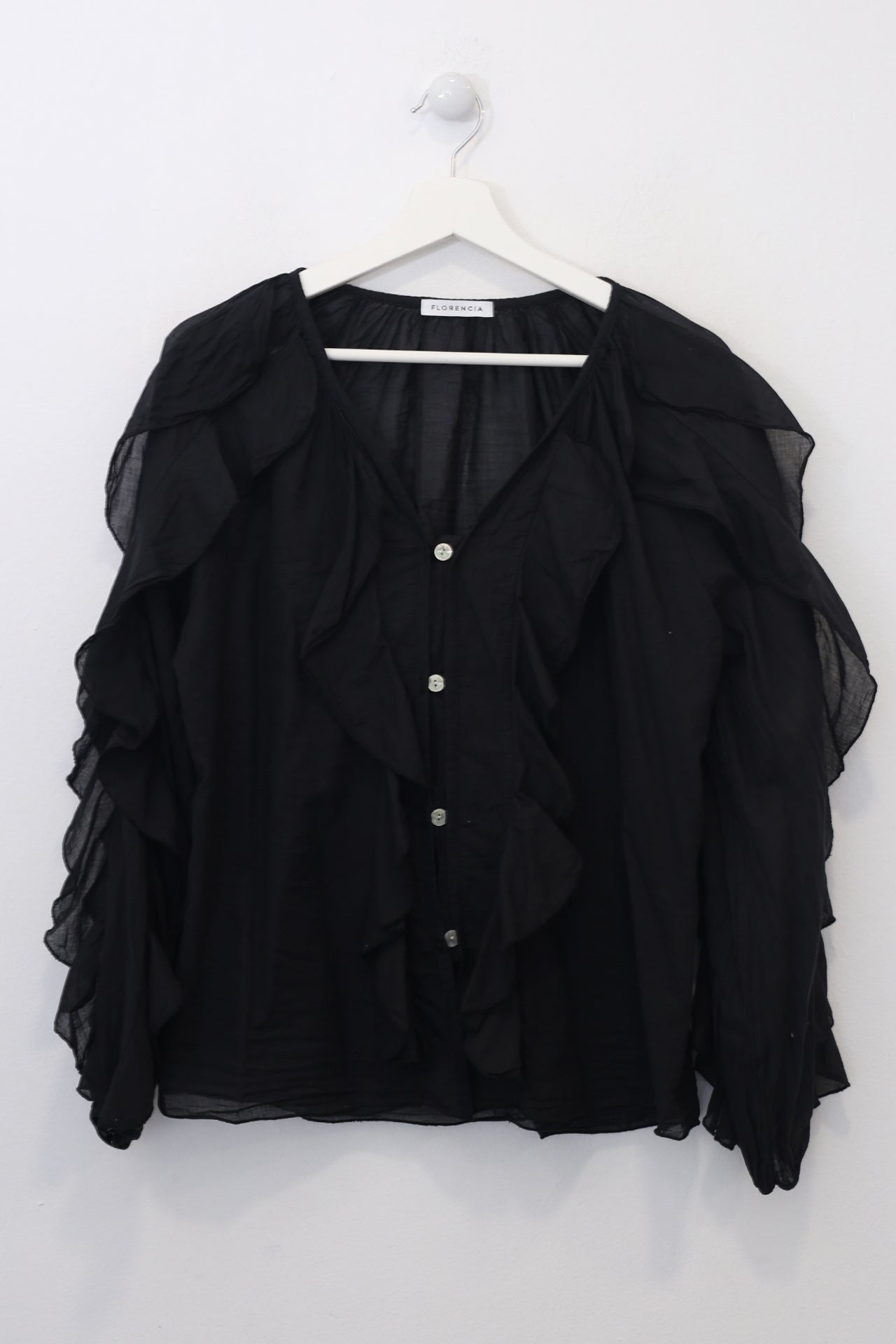 Blusa volantes voile